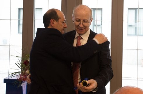 Agapito Pérez, el día de su homenaje. 