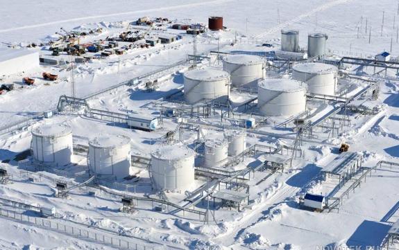 Planta de gas natural licuado de Yamal, propiedad en su mayoría de la empresa rusa Novatek.