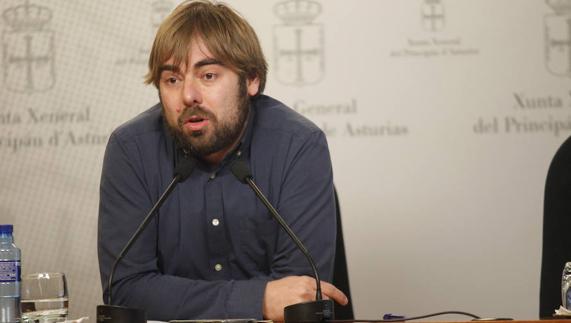 El secretario general de Podemos Asturies, Daniel Ripa
