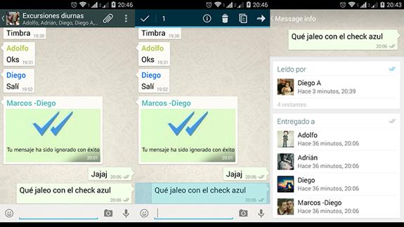 Cómo saber quién ha leído un mensaje en un  grupo de WhatsApp