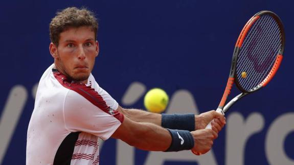 Pablo Carreño, durante un partido en Argentina. 