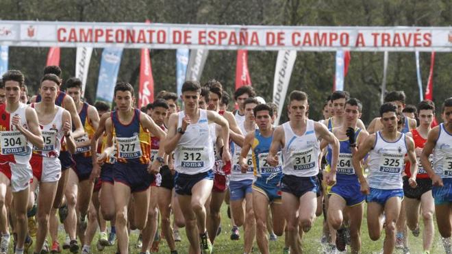 Campeonato de España de Campo a Través celebrado en Gijón.