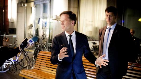 El primer ministro holandés Mark Rutte, del Partido del Pueblo para la Libertad y la Democracia (VVD).