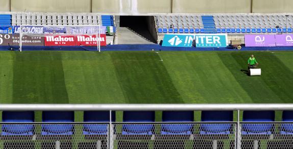 Finalizadas las obras en el césped del Tartiere