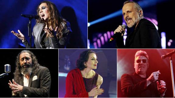 Mónica Naranjo, Miguel Bosé, El Cigala, Luz Casal y Loquillo actuarán en verano en El Molinón