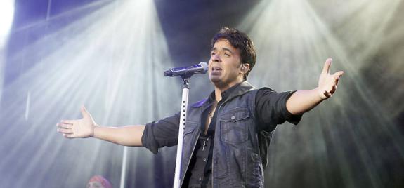 El puertorriqueño Luis Fonsi, en un concierto en el Festival Latino 2012, en Valladolid. 