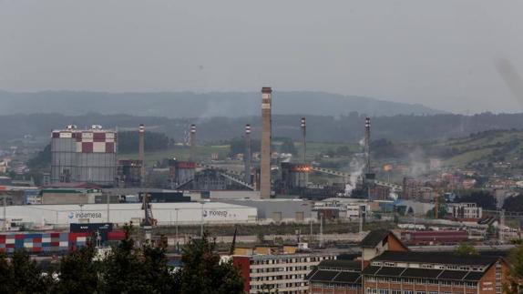 Una nube de gas alerta a Avilés. 