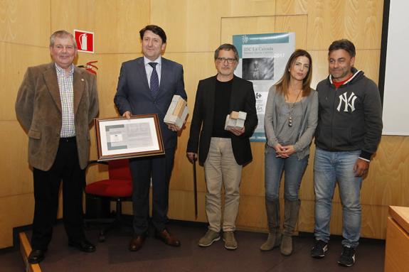 Rufino Ballesteros, Tomás Corona, Avelino Alonso, Eva Illán y José Ramón Tuero. 