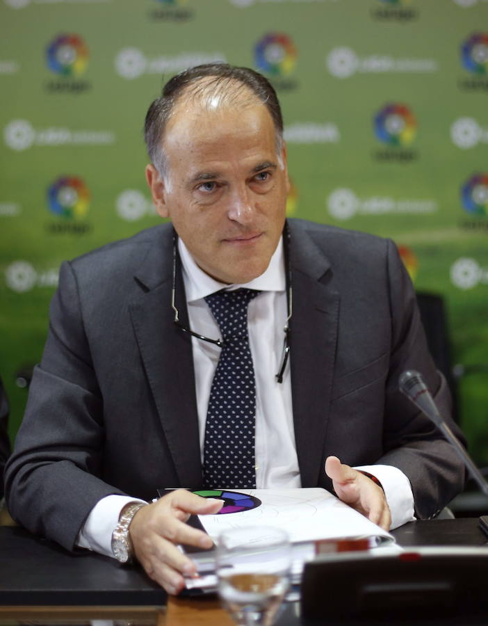 Javier Tebas, presidente de la Liga. 