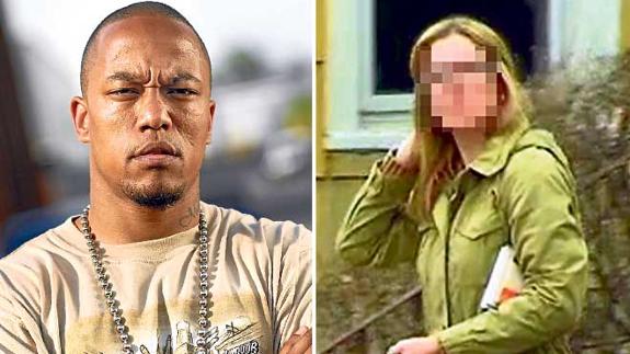 A la izquierda, el rapero yihadista Denis Cupert. A la derecha la protagonista de la historia, Daniela Greene.