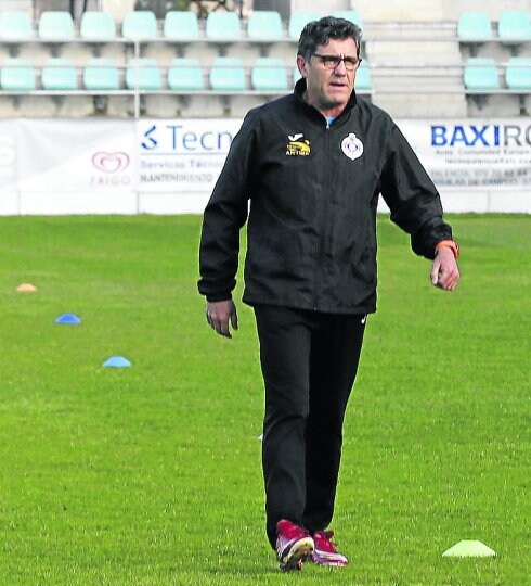 Lolo Infante, esta semana durante un ensayo. 