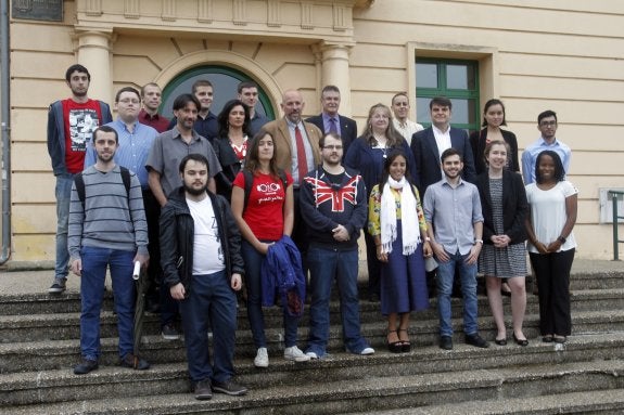 Alumnos norteamericanos y europeos implicados en el proyecto. 