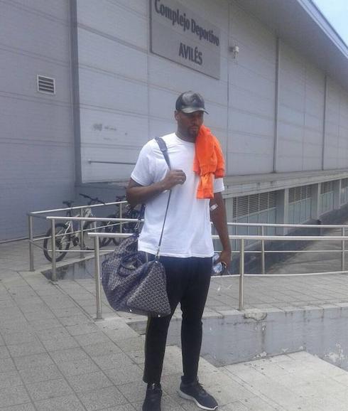 Serge Ibaka, en Avilés. 