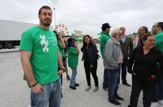 El pregonero de las fiestas de Nuevo Roces, Adrián Arias. 