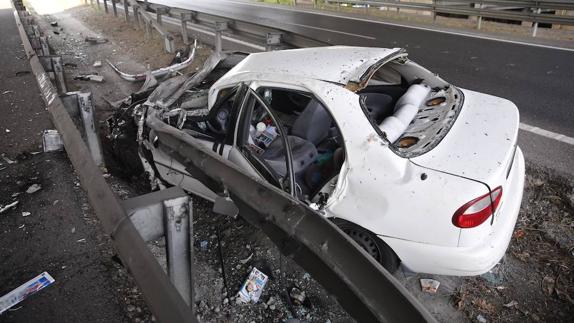 Estado en el que quedó el vehículo accidentado.