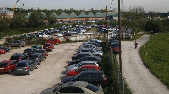 El área de Cerdeño Industrial y, al fondo, el centro de formación profesional. 