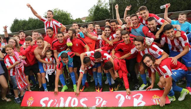 Sporting B, un ascenso forjado con tesón y goleada (Sporting B 5-2 Beasain)