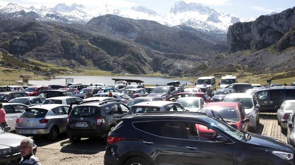 Colapso en los Lagos de Covadonga. 