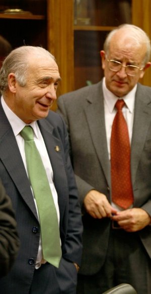Vicente Gotor y Julio Antonio González, ayer. ::
MARIO ROJAS