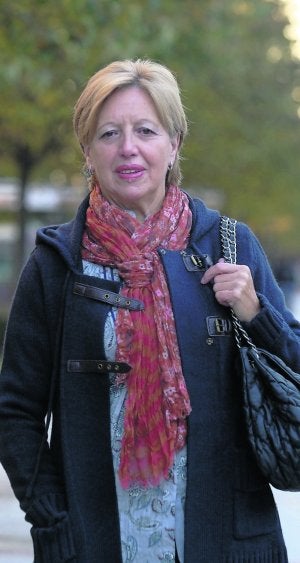 Tita Caravera, en el paseo de  Begoña. ::
ÁLEX PIÑA