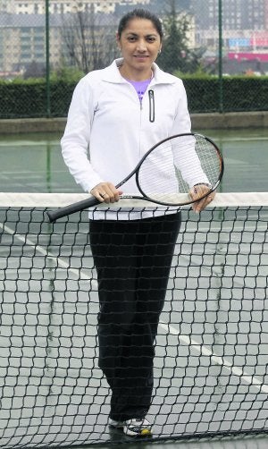 Paola Suárez, ayer, en el Parque del Oeste ovetense. ::
MARIO ROJAS