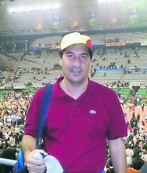 Jorge David, en una final de la Copa Davis::
A. M.