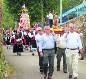 El paso de la procesión de San Juan por las calles de Puertas. ::
G. F. B.