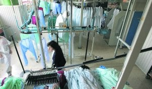 La lavandería, uno de los servicios saturados. ::
JOAQUÍN PAÑEDA