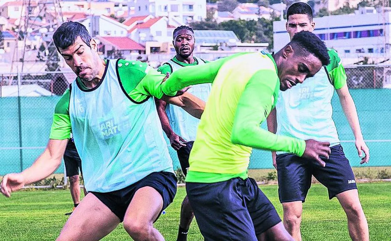 Manu en un entrenamiento.