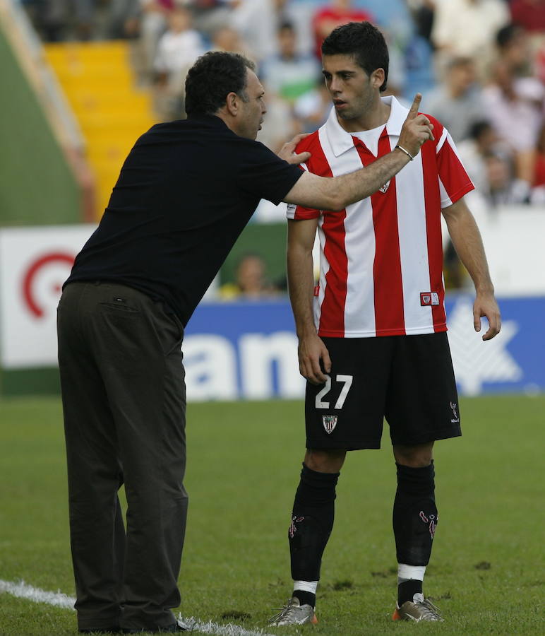 Recibiendo instrucciones del técnico andaluz en 2007