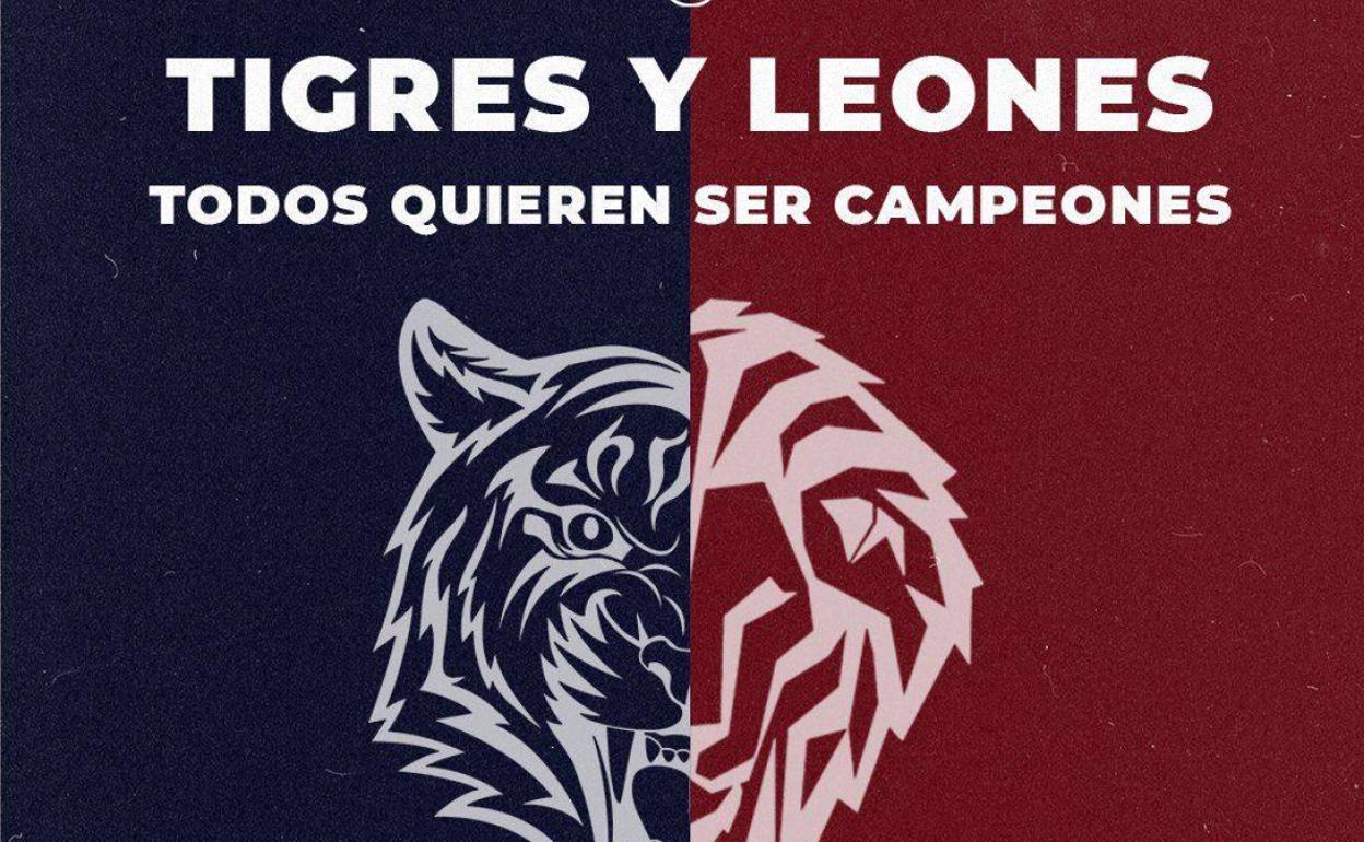 Tigres contra leones, el original cartel del Alzira-Athletic