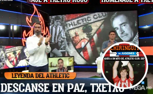 &#039;El Chiringuito&#039; homenajea a Txetxu Rojo (Athletic)