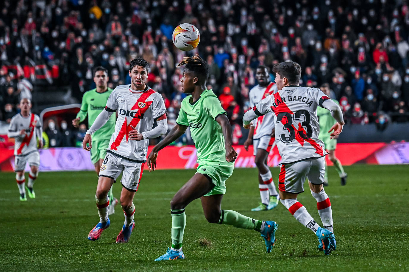 El Athletic ganó el año pasado en Vallecas con un gol de Nico Serrano.