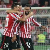 El único gol de Balenziaga en Liga y la fiesta en el vestuario