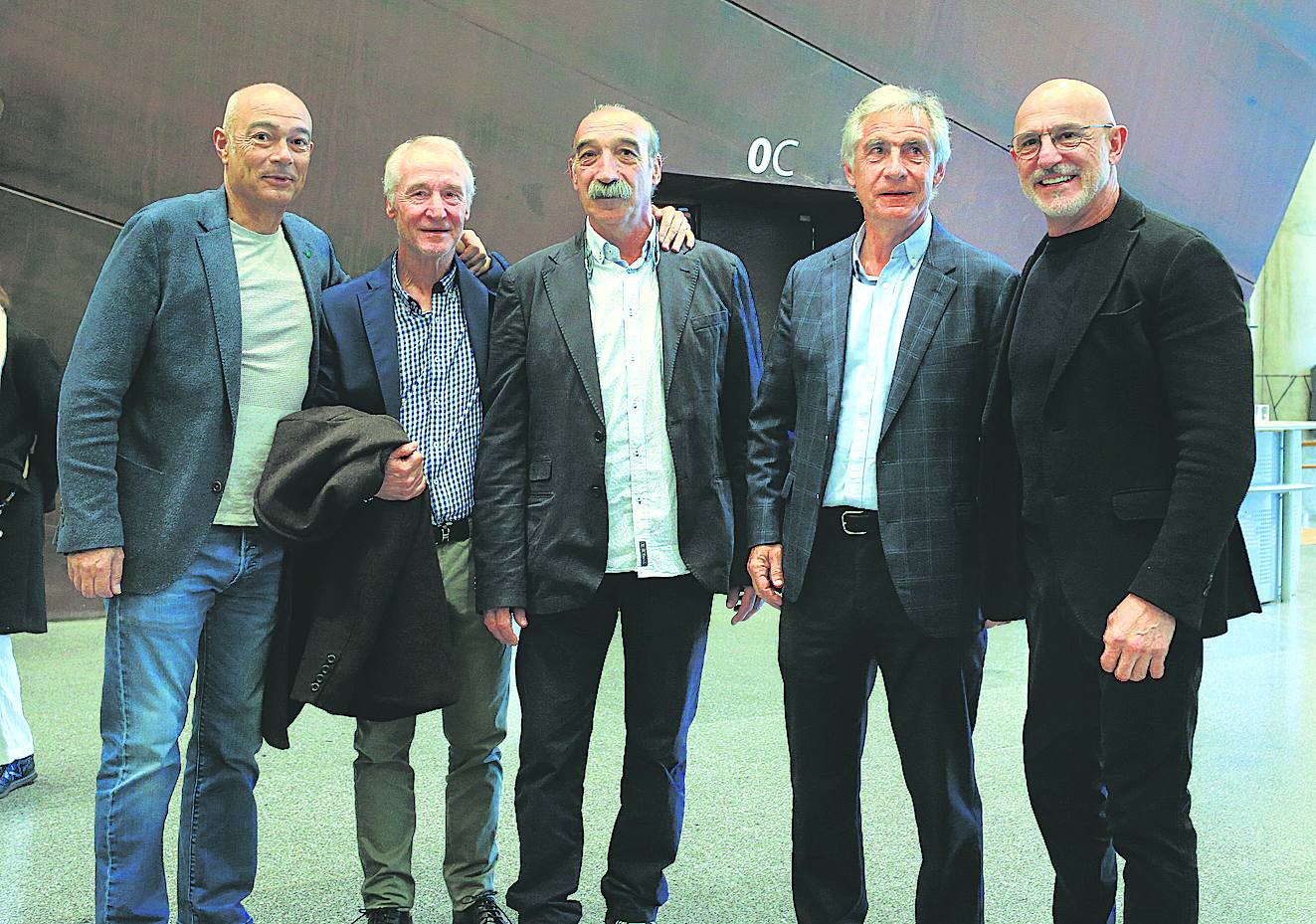 Patxi Bolaños, Teo Rastrojo, Carlos Meléndez, Txema Noriega y Luis de la Fuente. 