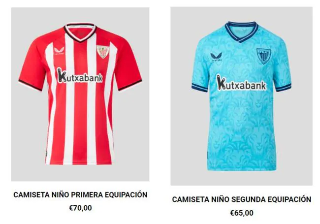 Camiseta Athletic de Bilbao 1ª Equipación 2023/2024 Niño Kit