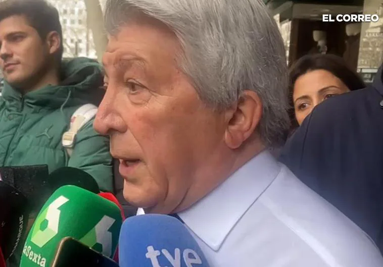 El presidente del Atlético y la polémica del nombre: «Siempre le he llamado el Bilbao»