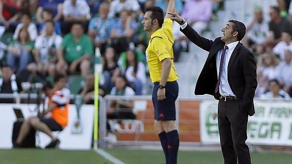 Valverde en el encuentro de este domingo