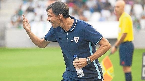 Ziganda, durante un partido del Bilbao Athletic.