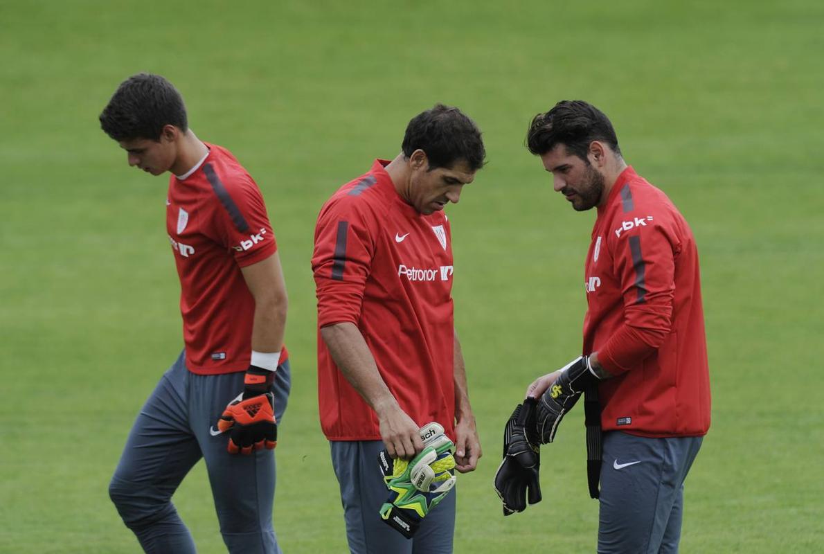 Kepa, Iraizoz y Herrerín, en Lezama.