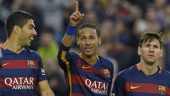 Suárez, Neymar y Messi.