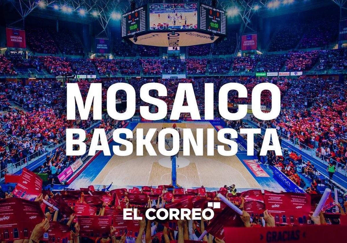 Imagen del último mosaico del Buesa Arena, en la final de la ACB de 2018