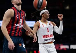 Moneke fue MVP de la jornada de la Euroliga tras su partido en el Buesa Arena.