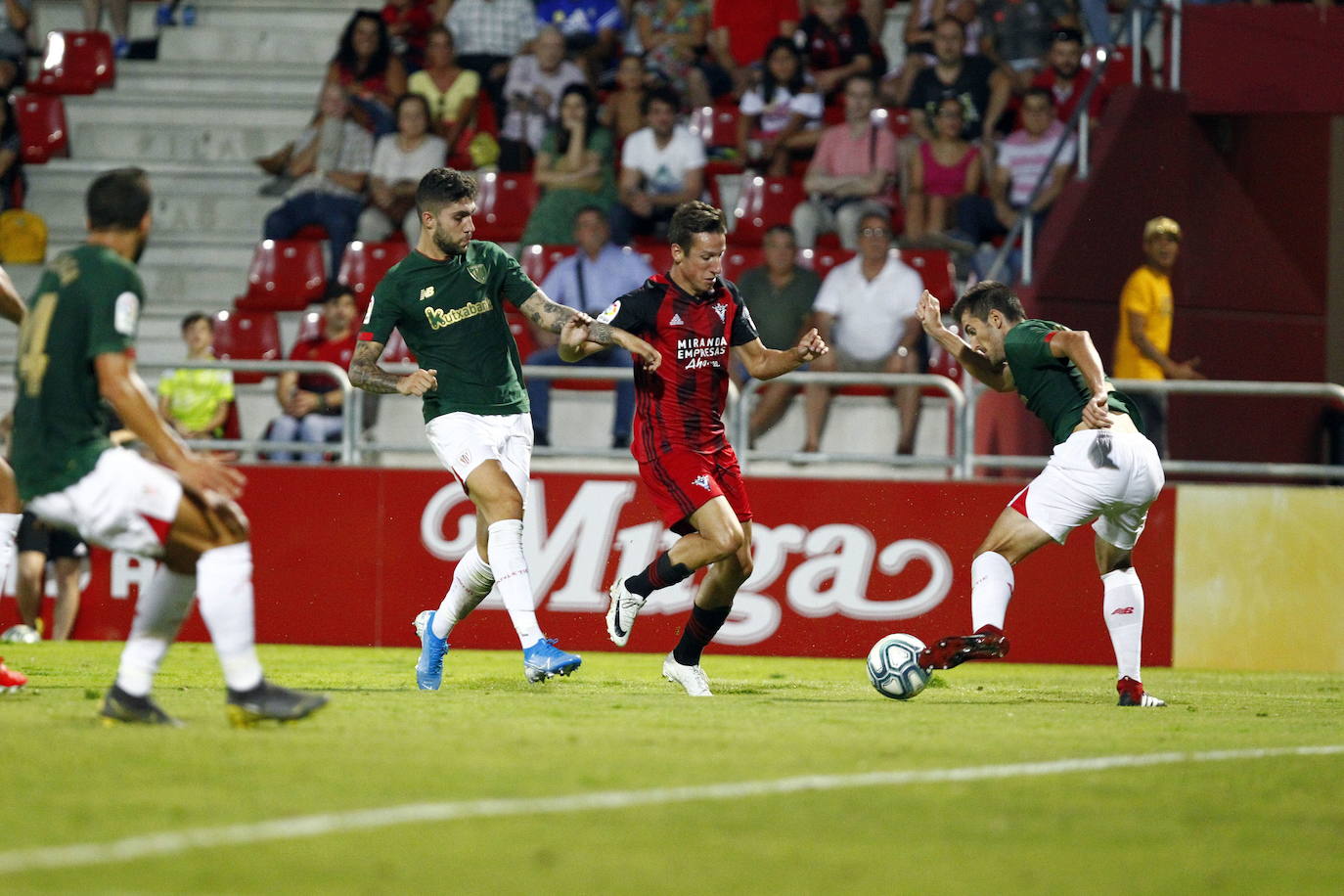 Rodrigo jugó unos minutos en el partido de presentación contra el Athletic. 