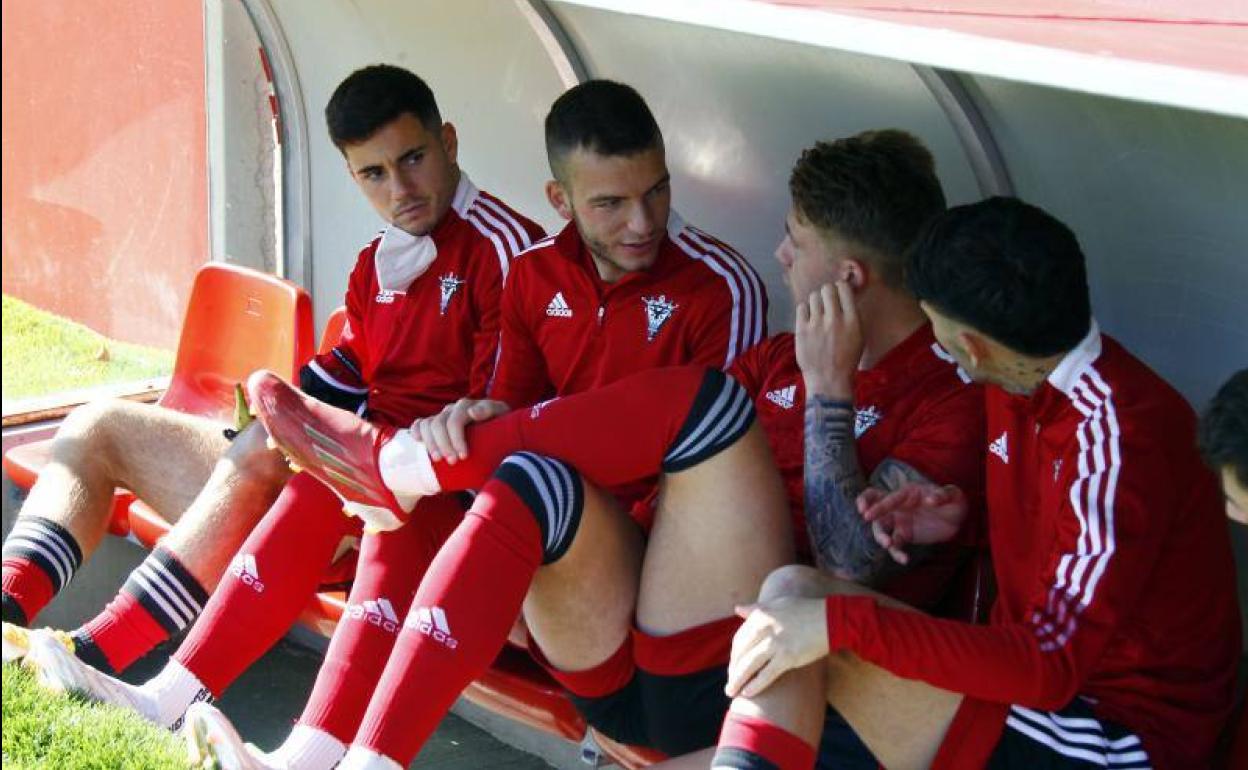 Íñigo Vicente comenzó en el banquillo el duelo ante el Almería. 