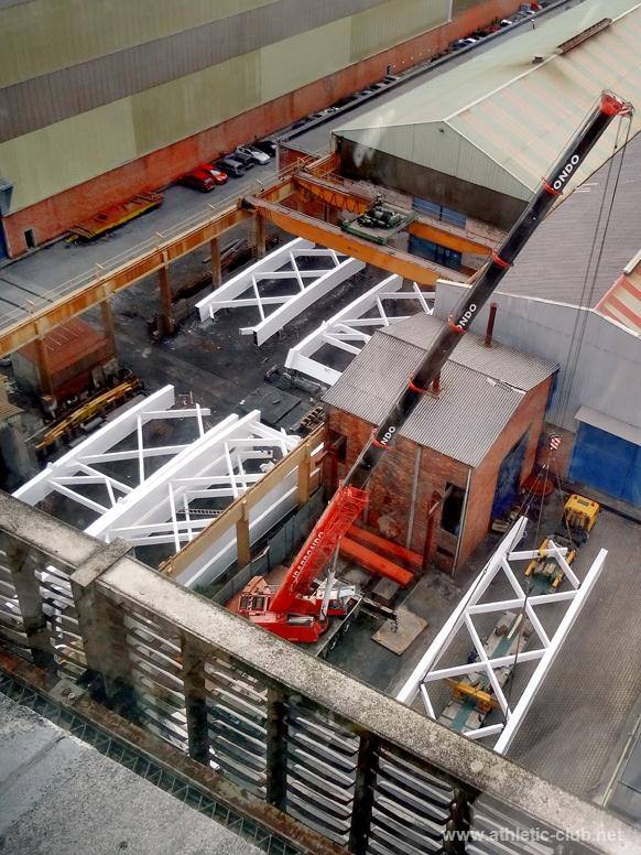 El arco de San Mamés ya está en Lezama