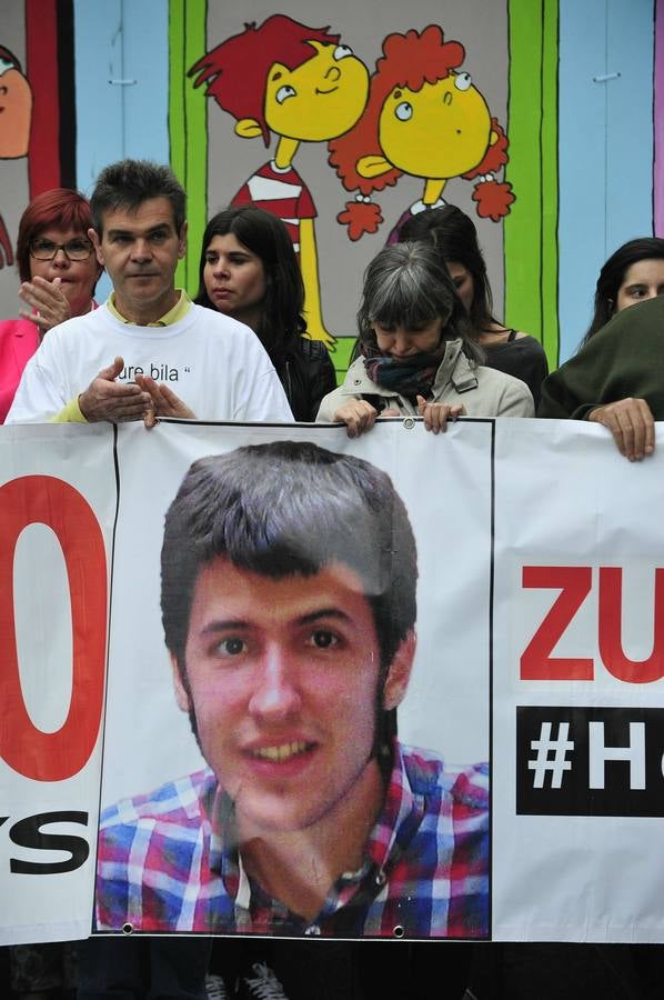 Concentración por Hodei Egiluz tras siete meses desaparecido
