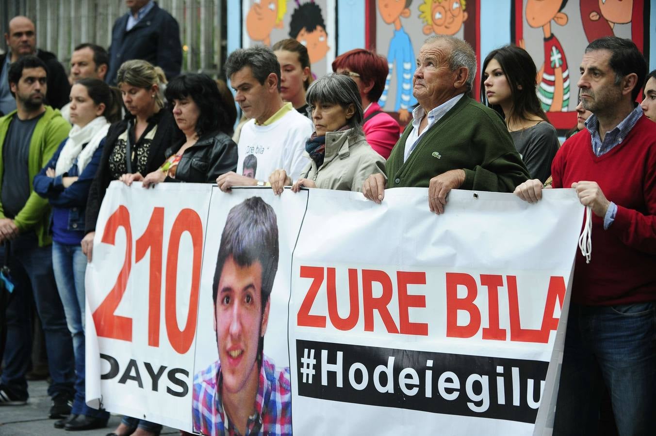 Concentración por Hodei Egiluz tras siete meses desaparecido