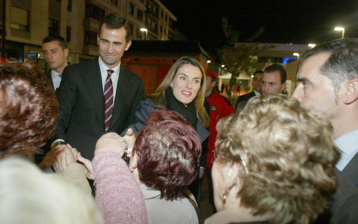 2004. Visita de los Príncipes al Artium de Vitoria.