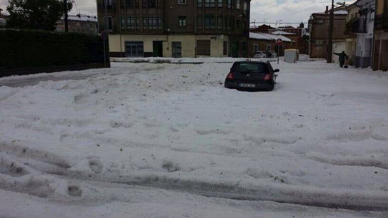 Intensa granizada en Soria en pleno mes de julio